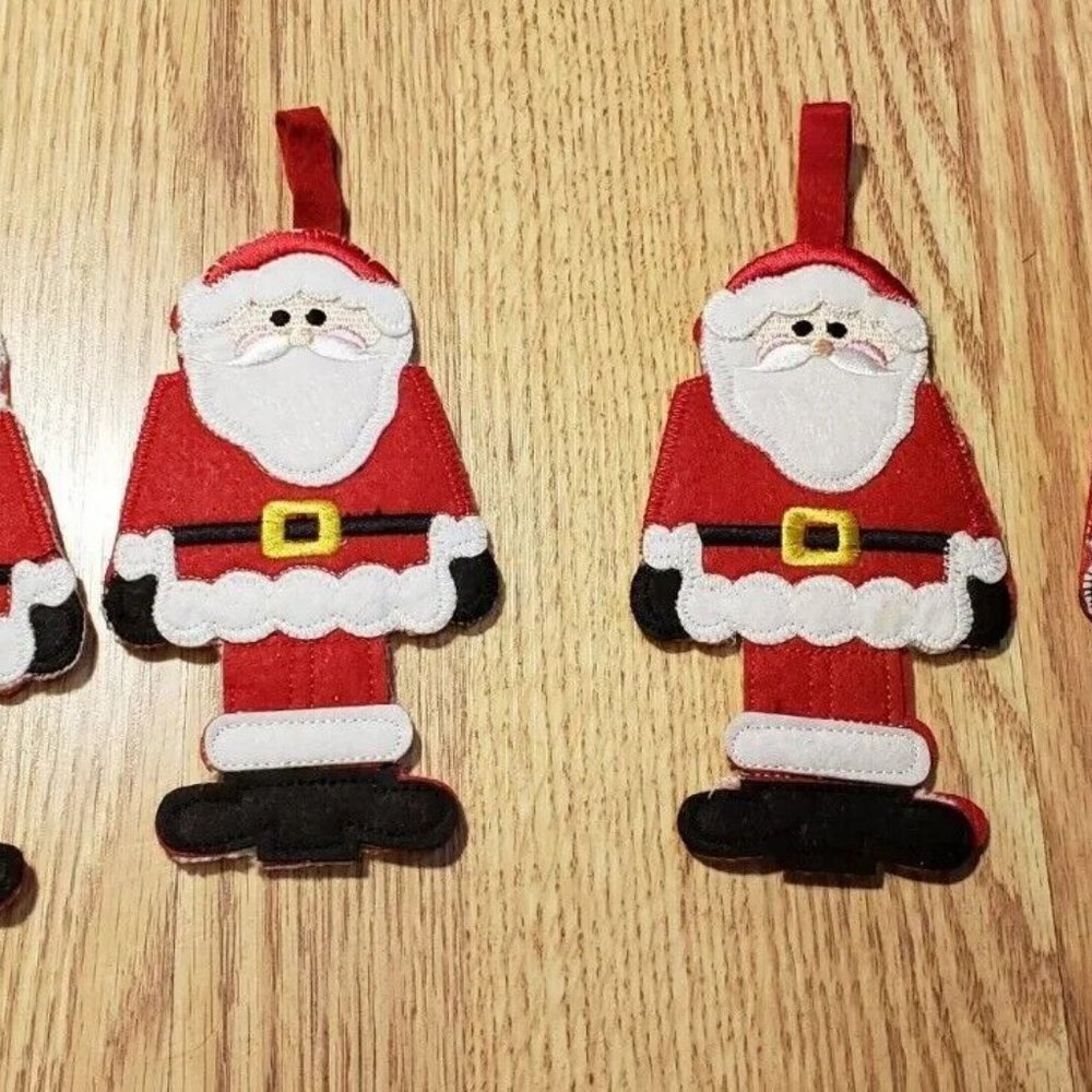 Christmas Tableware Santa Claus Cutlery Cover  Silverware  Handmade